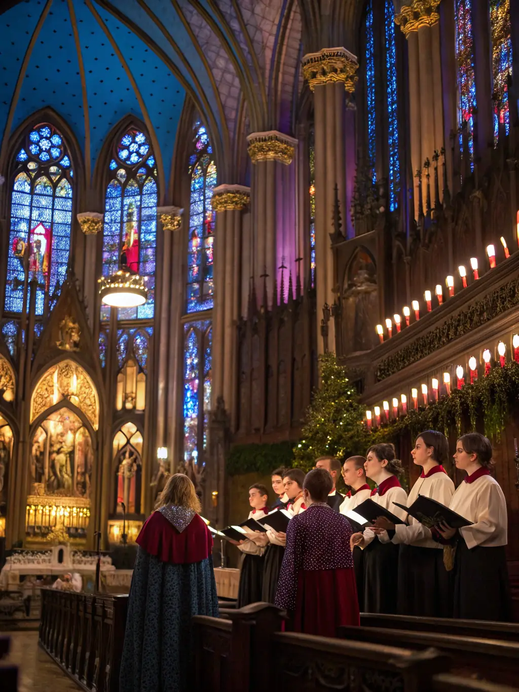 A photograph capturing a diverse audience enjoying a classical music concert in the Saint Jean church, showcasing the enrichment of cultural offerings.